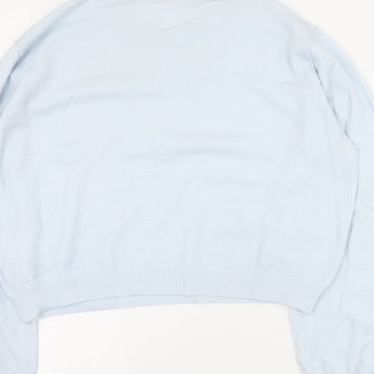 Womens UK Size S Pull & Bear Blue Pullover Jumper