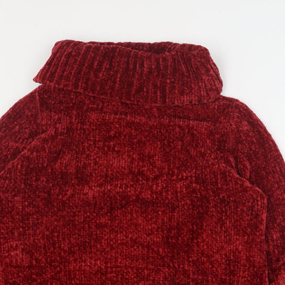 Womens UK Size S Isle Essentials Red Pullover Jumper