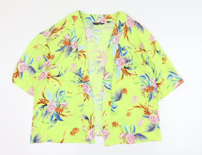 Womens UK Size M Peacocks Yellow Jacket