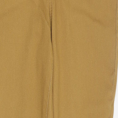 Pep & Co Womens Brown  Cotton Jegging Trousers Size 12 L27 in Regular