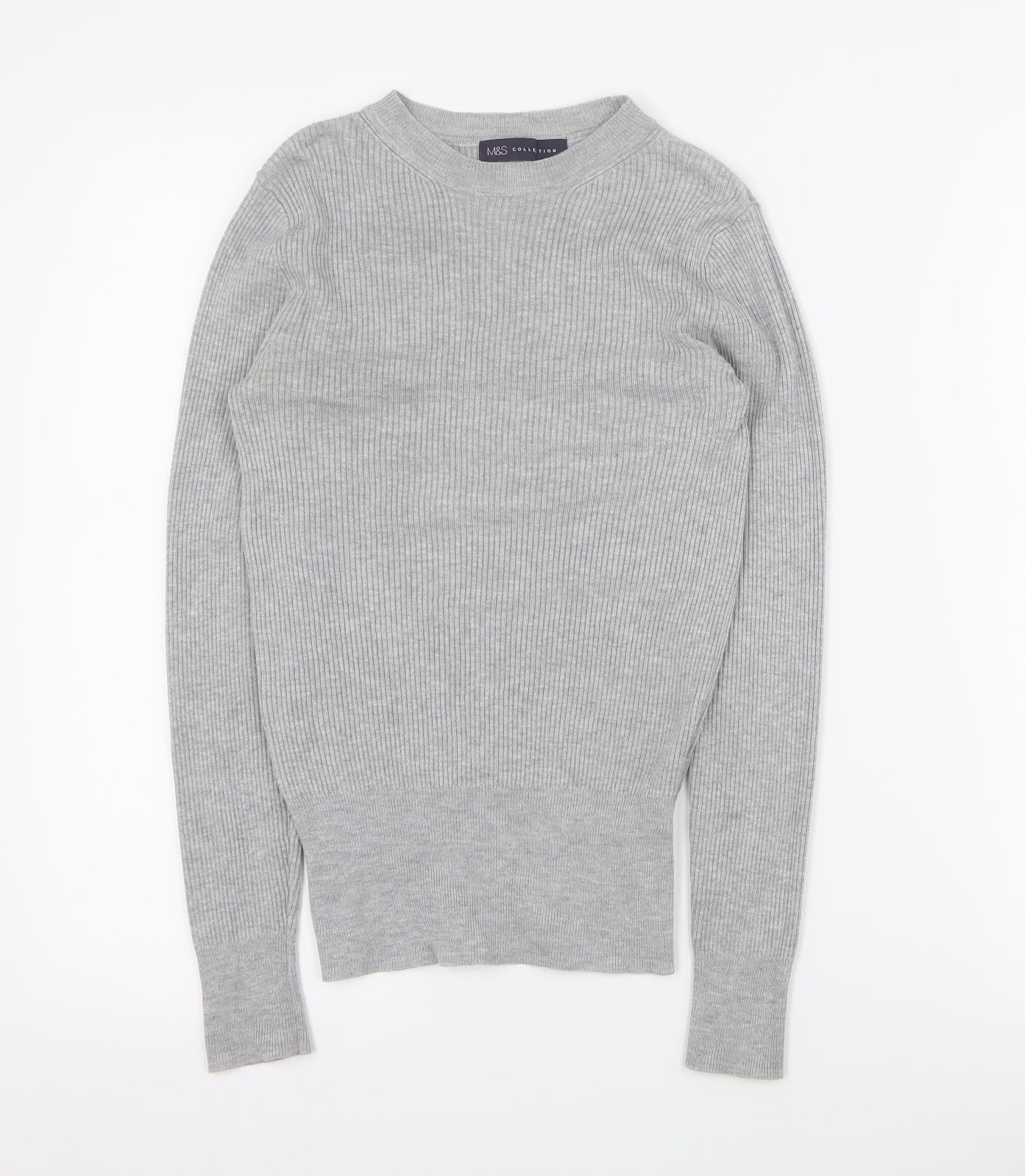 Womens UK Size 6 Marks and Spencer Grey Pullover Jumper