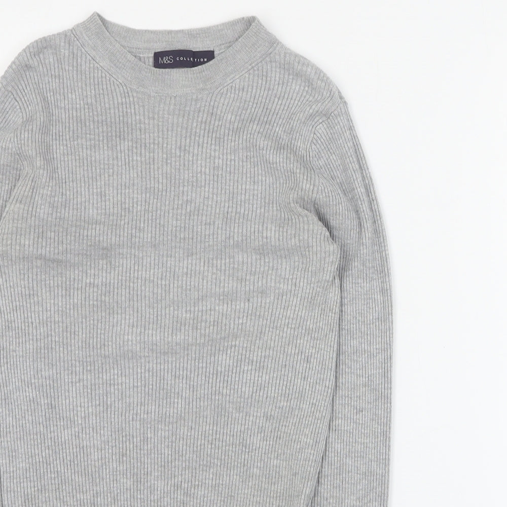 Womens UK Size 6 Marks and Spencer Grey Pullover Jumper