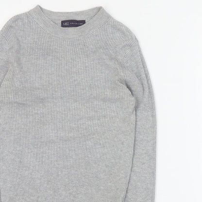 Womens UK Size 6 Marks and Spencer Grey Pullover Jumper