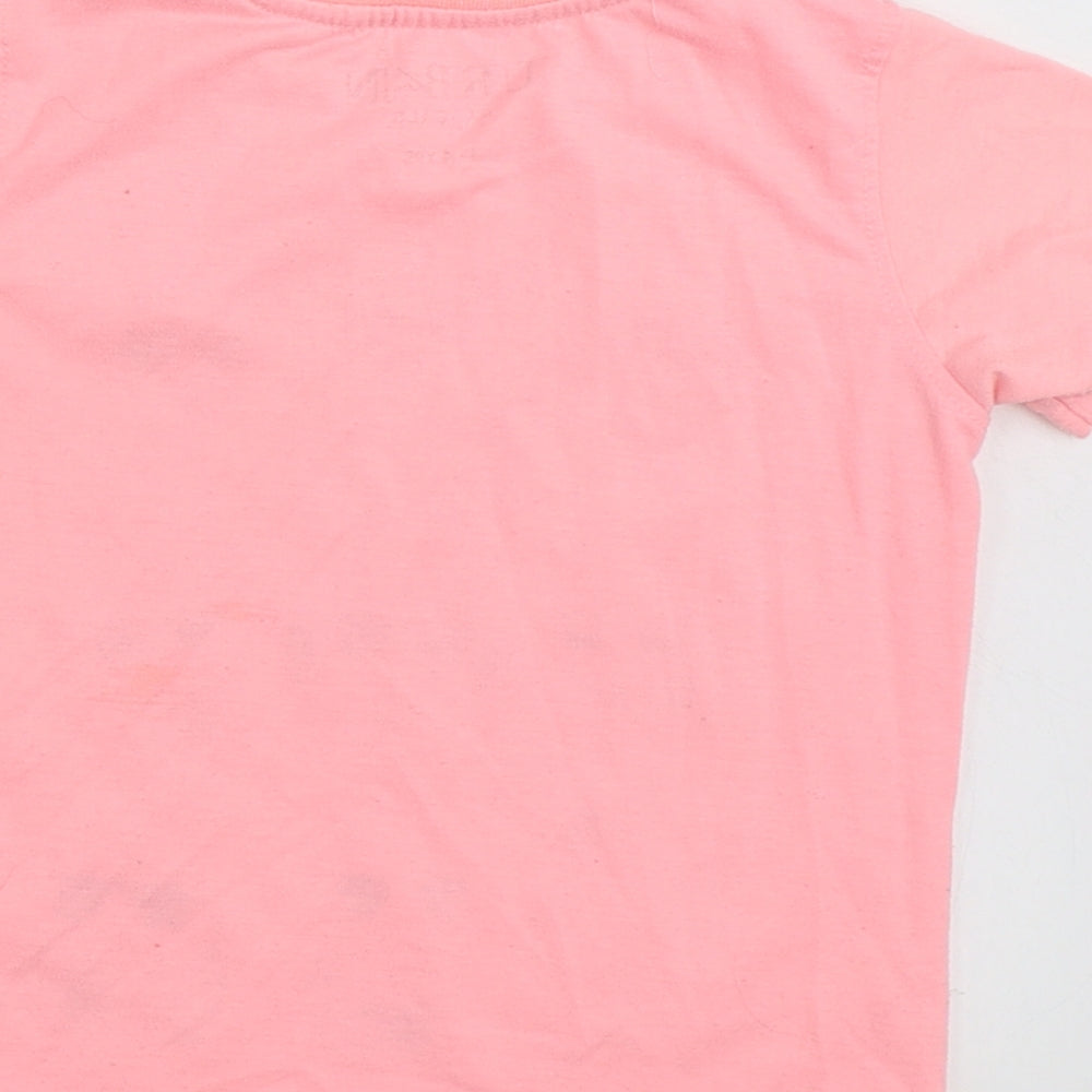 Urban Rascals  Girls Pink  100% Polyester Basic T-Shirt Size 3-4 Years Crew Neck Pullover - Just So Cool!