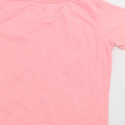 Urban Rascals  Girls Pink  100% Polyester Basic T-Shirt Size 3-4 Years Crew Neck Pullover - Just So Cool!
