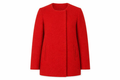 Womens UK Size 10 Matalan Red Pea Coat