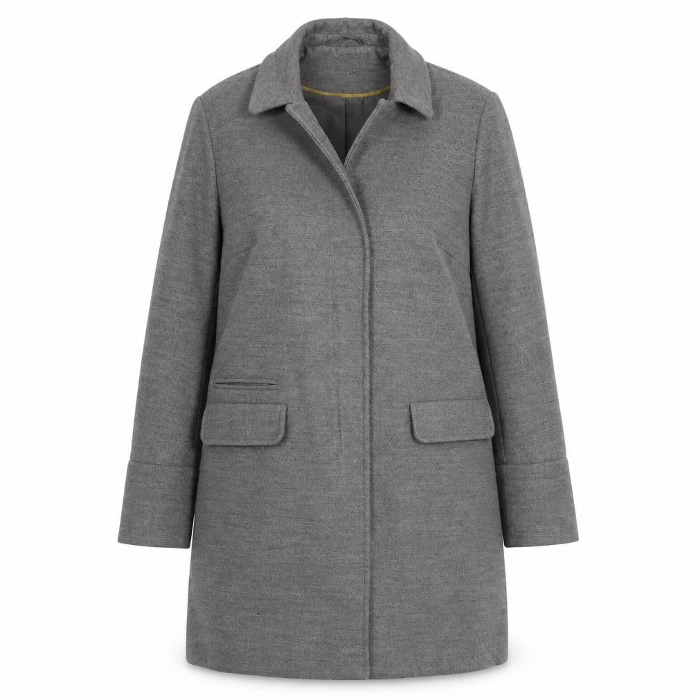 Womens UK Size 8 Topshop Grey Overcoat