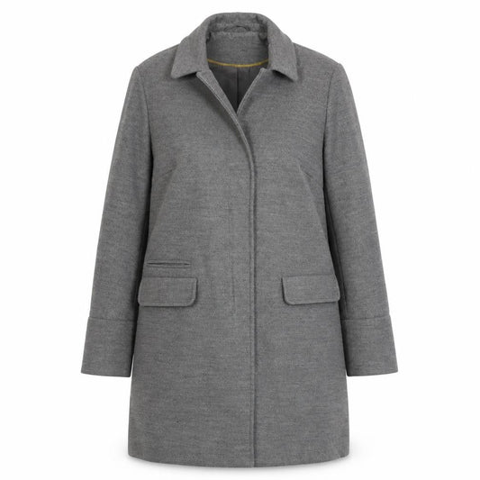 Womens UK Size 8 Topshop Grey Overcoat