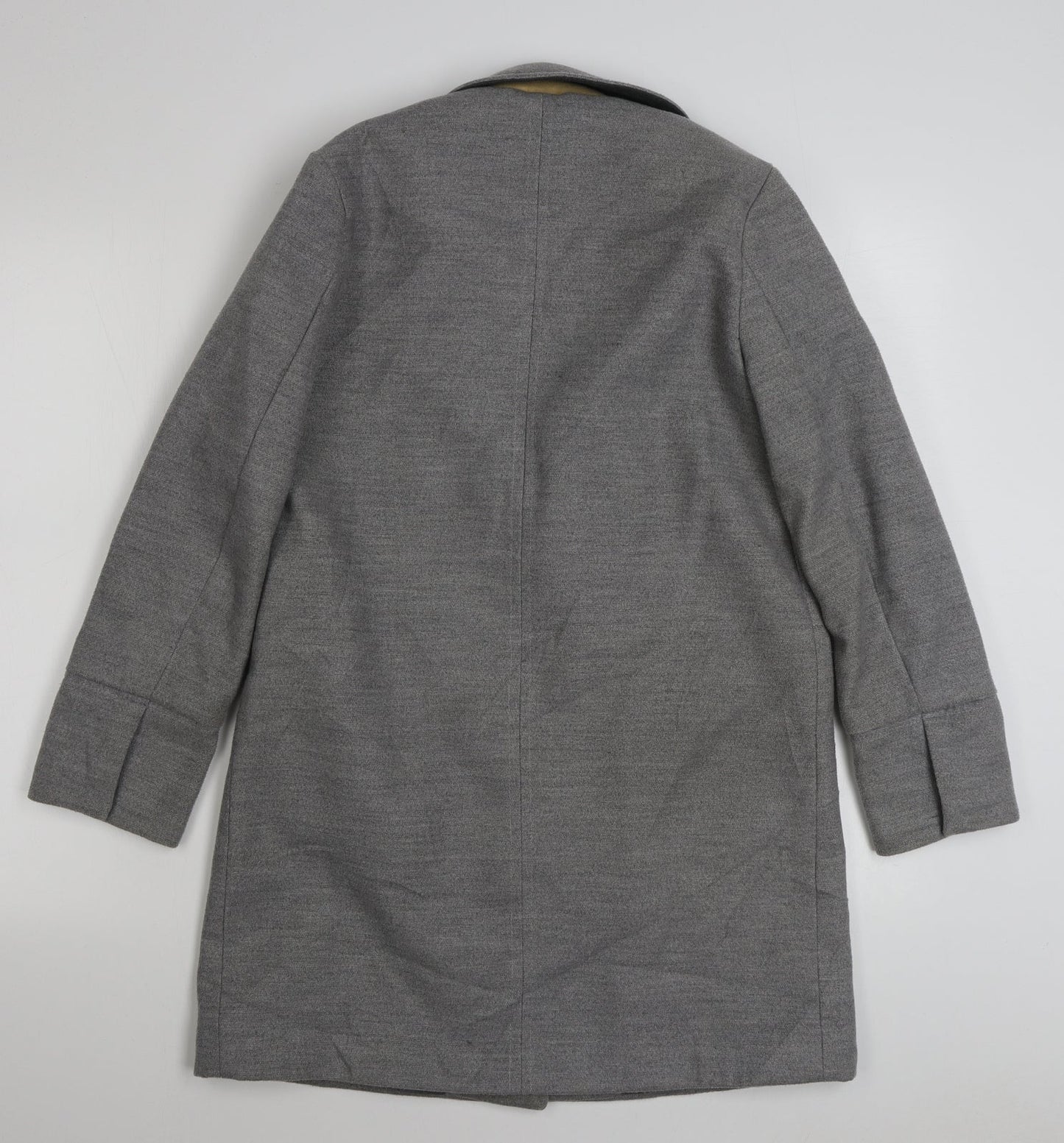 Womens UK Size 8 Topshop Grey Overcoat