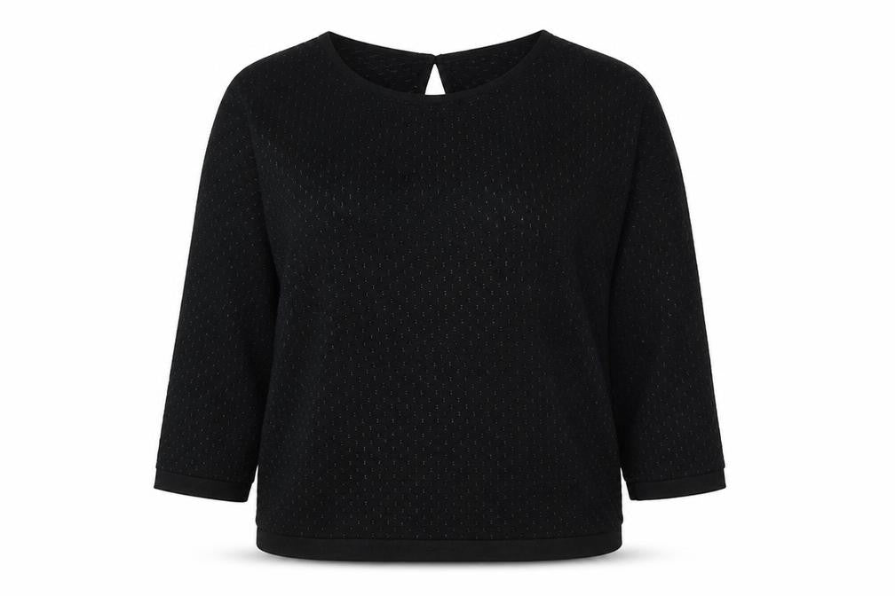 Womens UK Size 12 Per Una Black Pullover Jumper