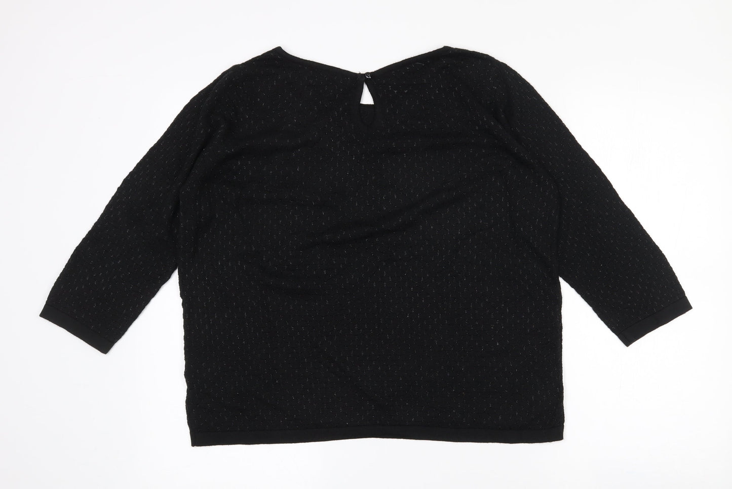 Womens UK Size 12 Per Una Black Pullover Jumper