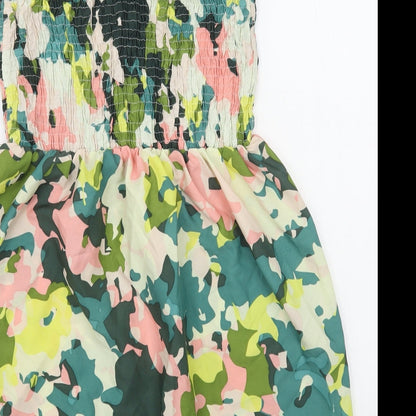 Primark Womens Multicoloured Camouflage Polyester A-Line  Size M  Halter Pullover