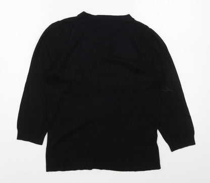Womens UK Size 8 Dunnes Stores Black Cardigan Jumper