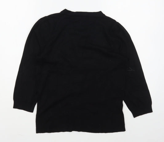 Womens UK Size 8 Dunnes Stores Black Cardigan Jumper