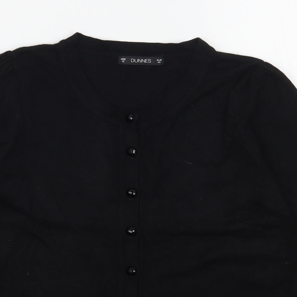 Womens UK Size 8 Dunnes Stores Black Cardigan Jumper