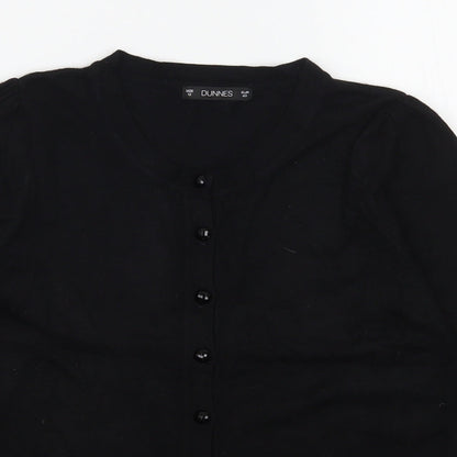 Womens UK Size 8 Dunnes Stores Black Cardigan Jumper