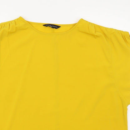 Womens UK Size L Capsule Yellow Basic Blouse