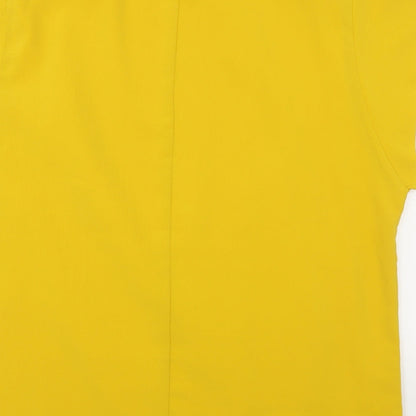 Womens UK Size L Capsule Yellow Basic Blouse