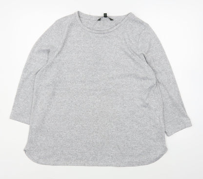 Bonmarché Womens Grey  Polyester Pullover Sweatshirt Size 16  Pullover