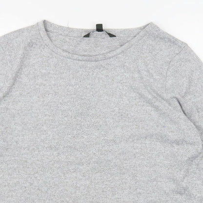 Bonmarché Womens Grey  Polyester Pullover Sweatshirt Size 16  Pullover