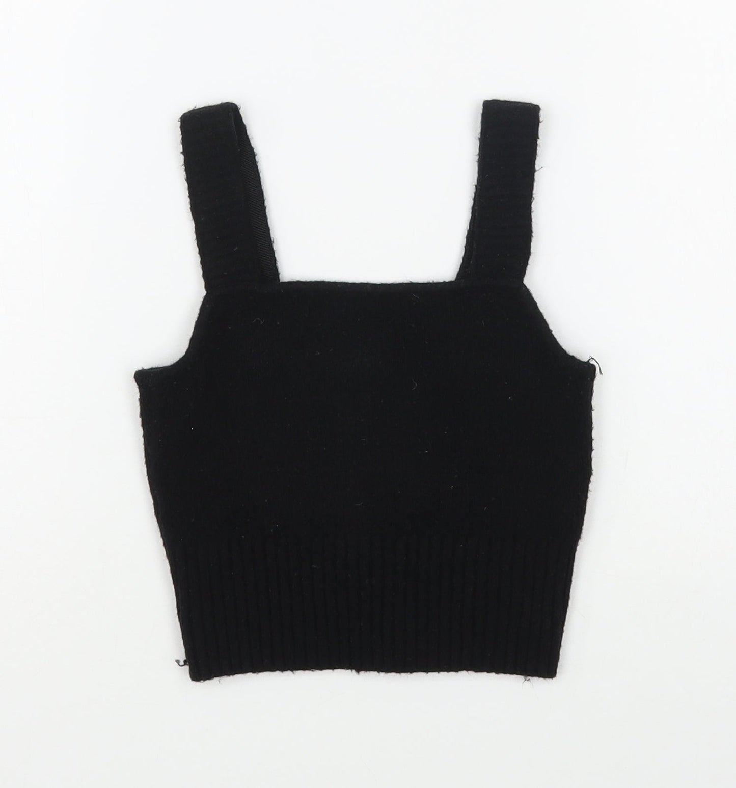 Womens UK Size XS H&M Black Basic Tank