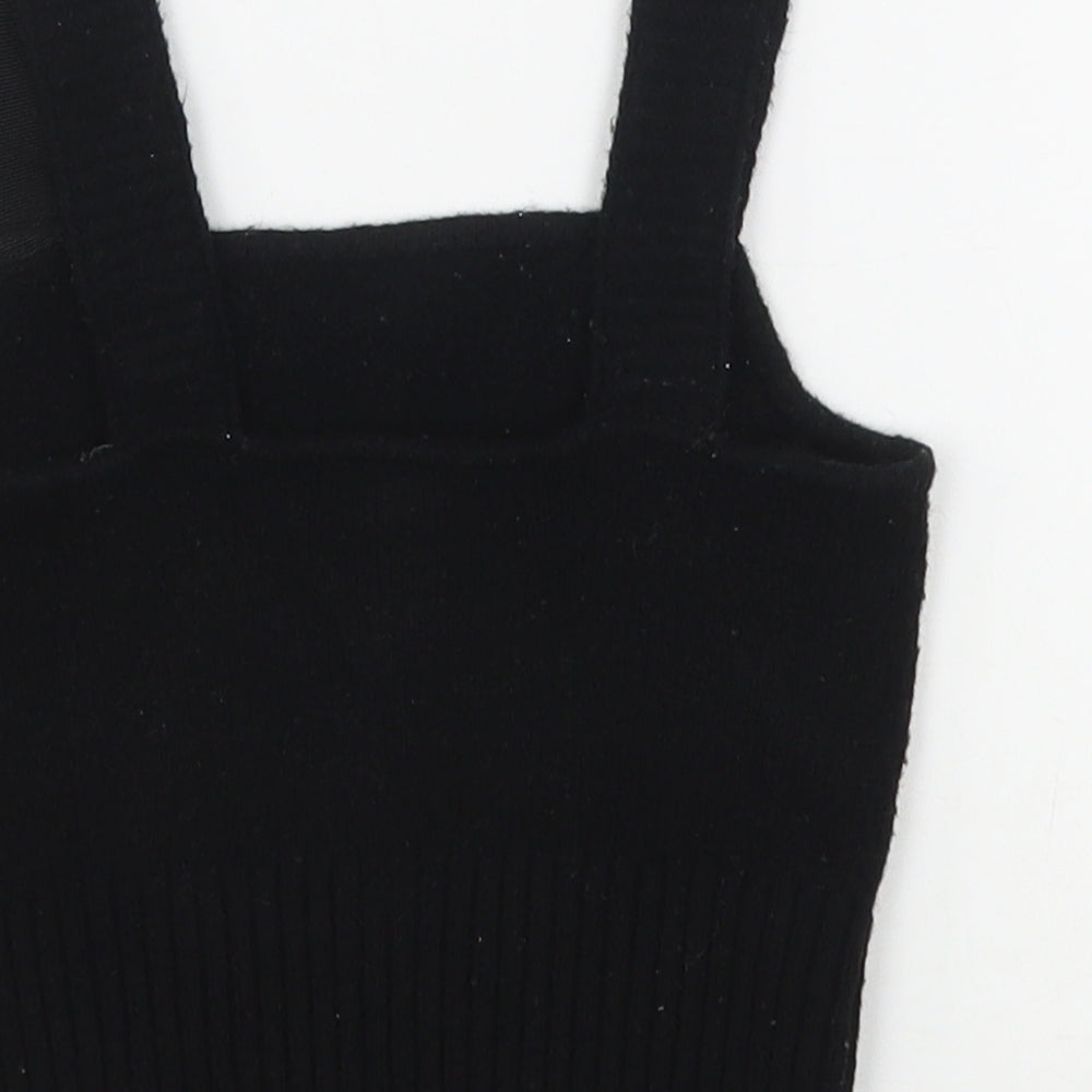 Womens UK Size XS H&M Black Basic Tank