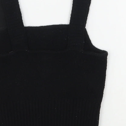 Womens UK Size XS H&M Black Basic Tank