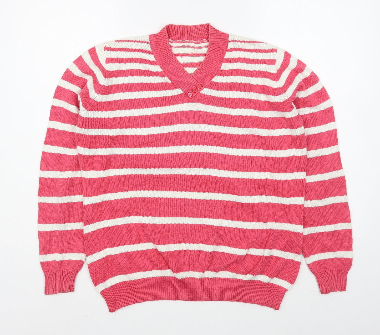 Womens UK Size M EWM Pink Pullover Jumper