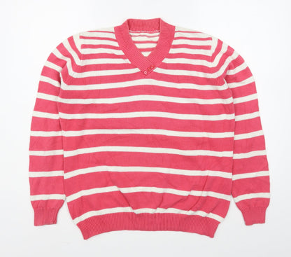 Womens UK Size M EWM Pink Pullover Jumper
