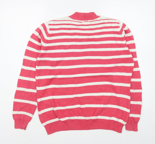 Womens UK Size M EWM Pink Pullover Jumper