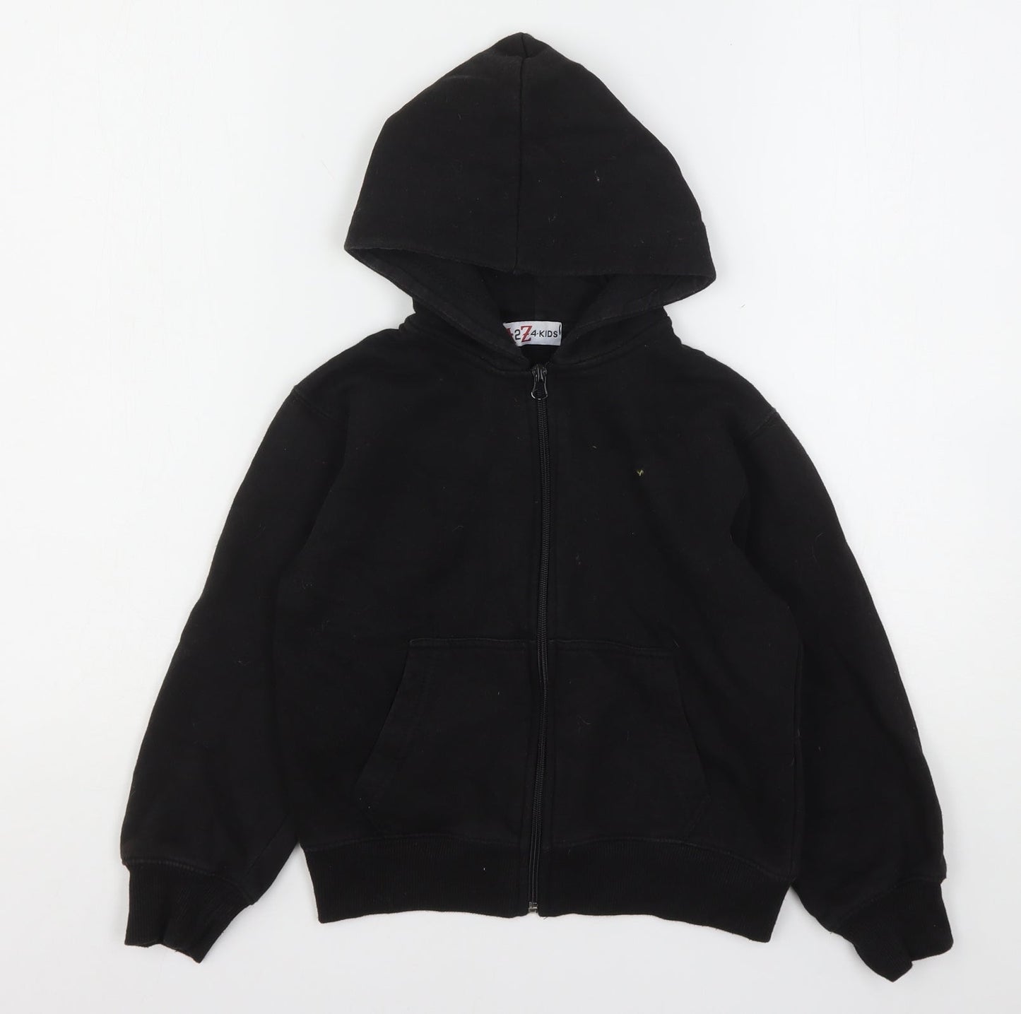 A2Z  Boys Black  Polyester Full Zip Hoodie Size 7-8 Years
