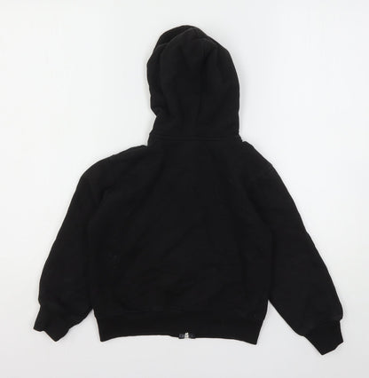 A2Z  Boys Black  Polyester Full Zip Hoodie Size 7-8 Years