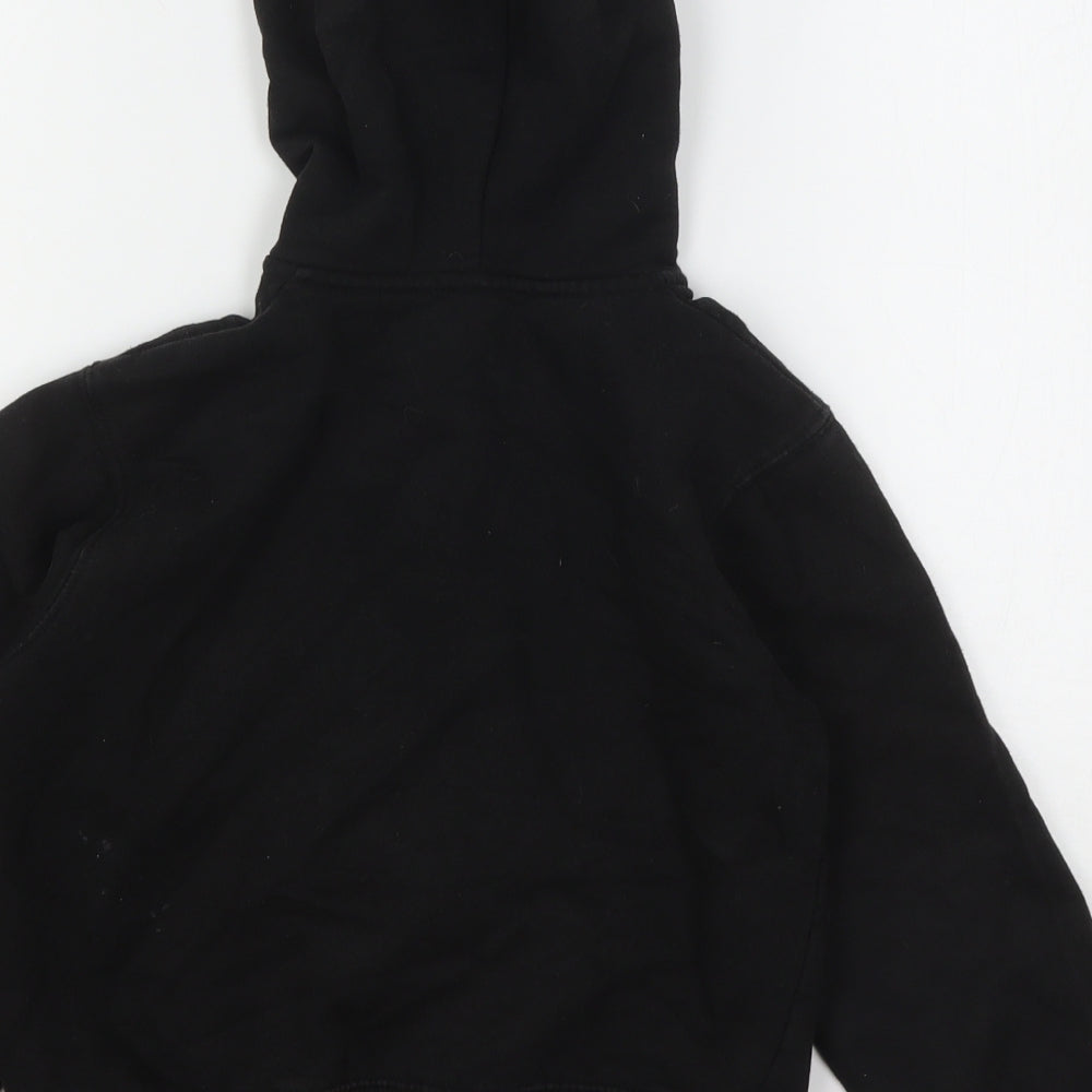 A2Z  Boys Black  Polyester Full Zip Hoodie Size 7-8 Years