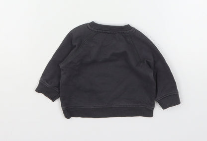 La Radute Boys Grey  Cotton Pullover Jumper Size 0-3 Months