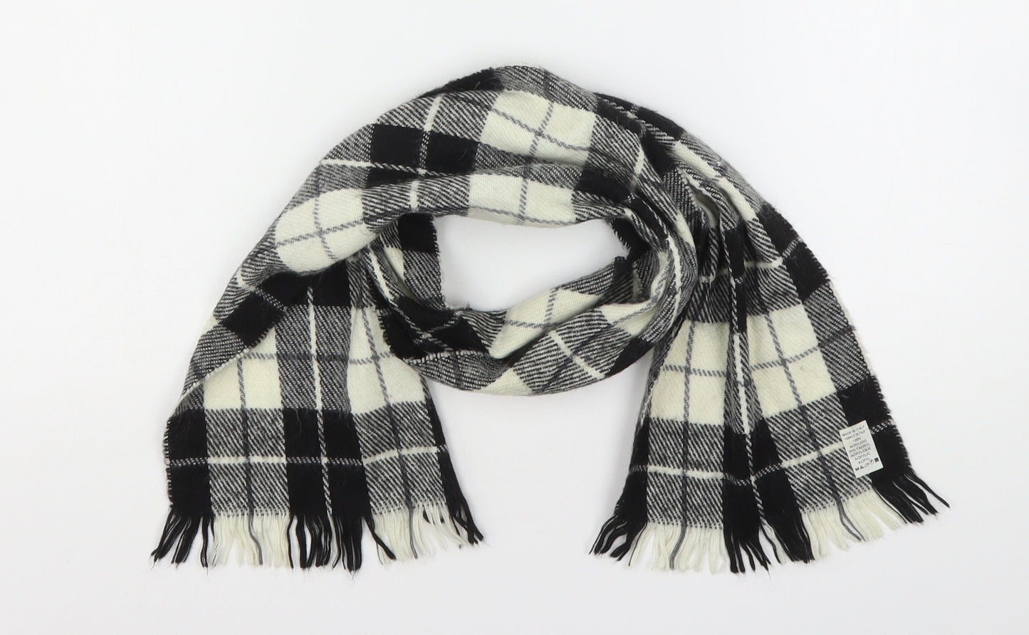 Preworn Womens Multicoloured Plaid Acrylic  Scarf