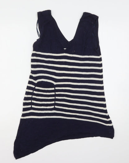 Womens UK Size S Planet Multicoloured Vest Jumper
