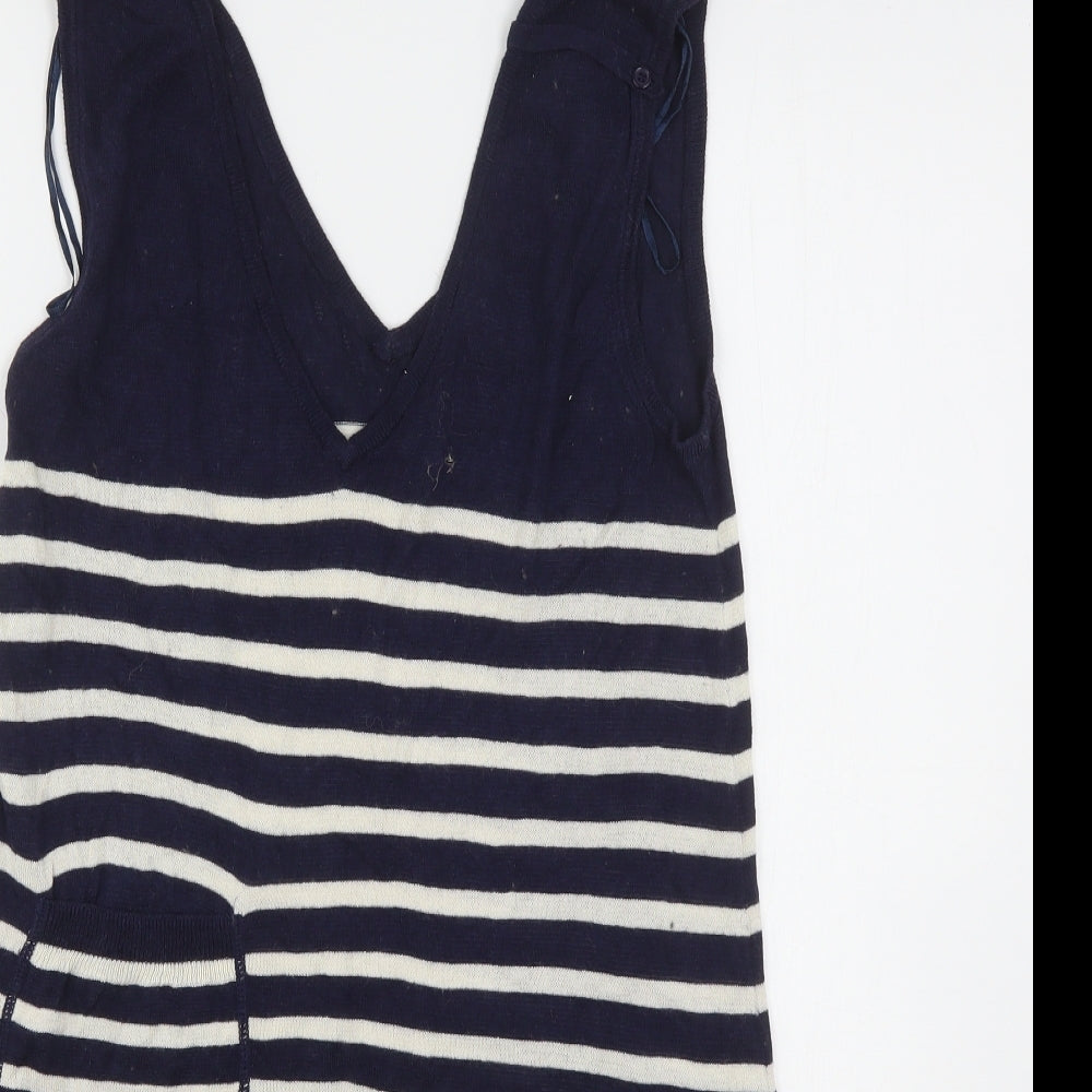 Womens UK Size S Planet Multicoloured Vest Jumper