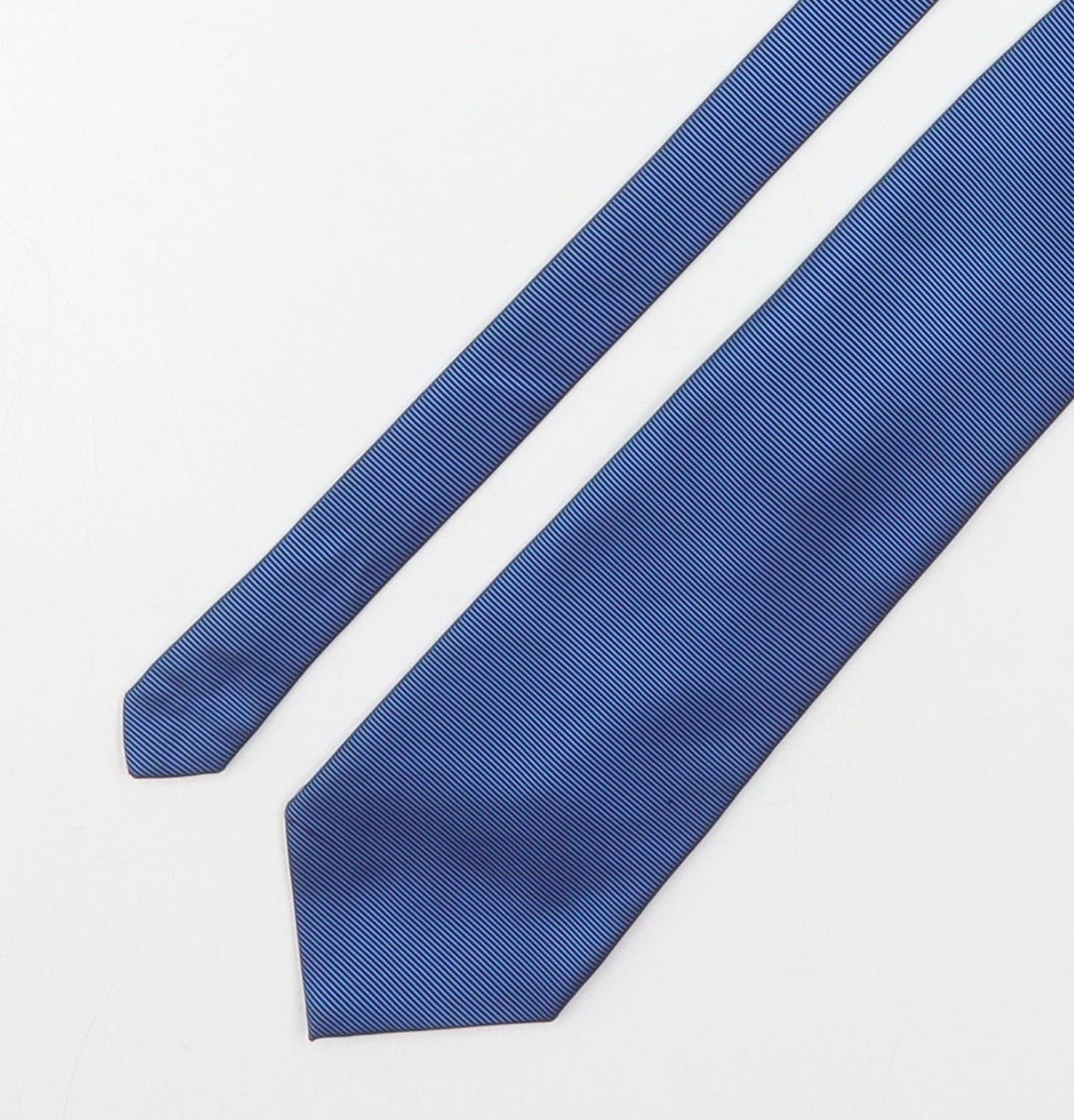 Mens Burton Blue Striped  Pointed Tie