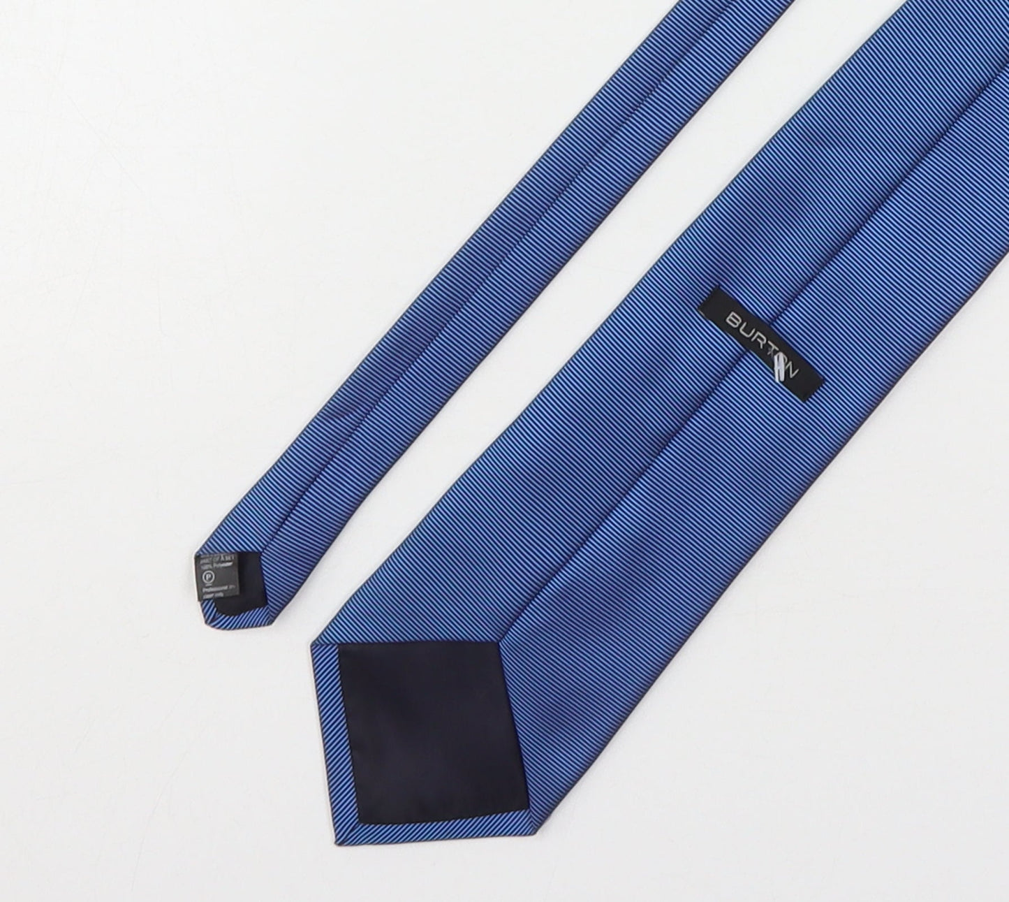 Mens Burton Blue Striped  Pointed Tie