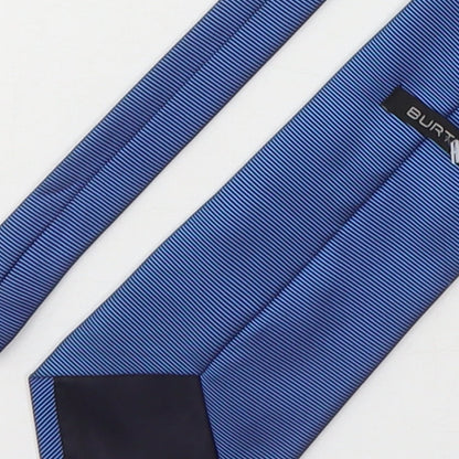 Mens Burton Blue Striped  Pointed Tie