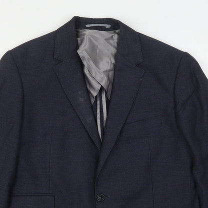 Mens UK Size M John Lewis Regular Blue Suit Jacket