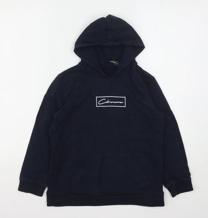 Closure Boys Blue  Cotton Pullover Hoodie Size 12-13 Years