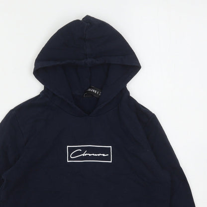 Closure Boys Blue  Cotton Pullover Hoodie Size 12-13 Years