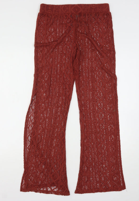 Primark Womens Brown  Polyester Jogger Trousers Size 10 L32 in Regular