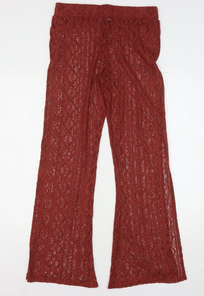 Primark Womens Brown  Polyester Jogger Trousers Size 10 L32 in Regular