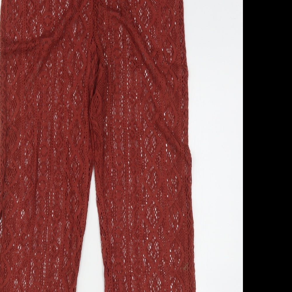 Primark Womens Brown  Polyester Jogger Trousers Size 10 L32 in Regular