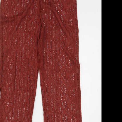 Primark Womens Brown  Polyester Jogger Trousers Size 10 L32 in Regular