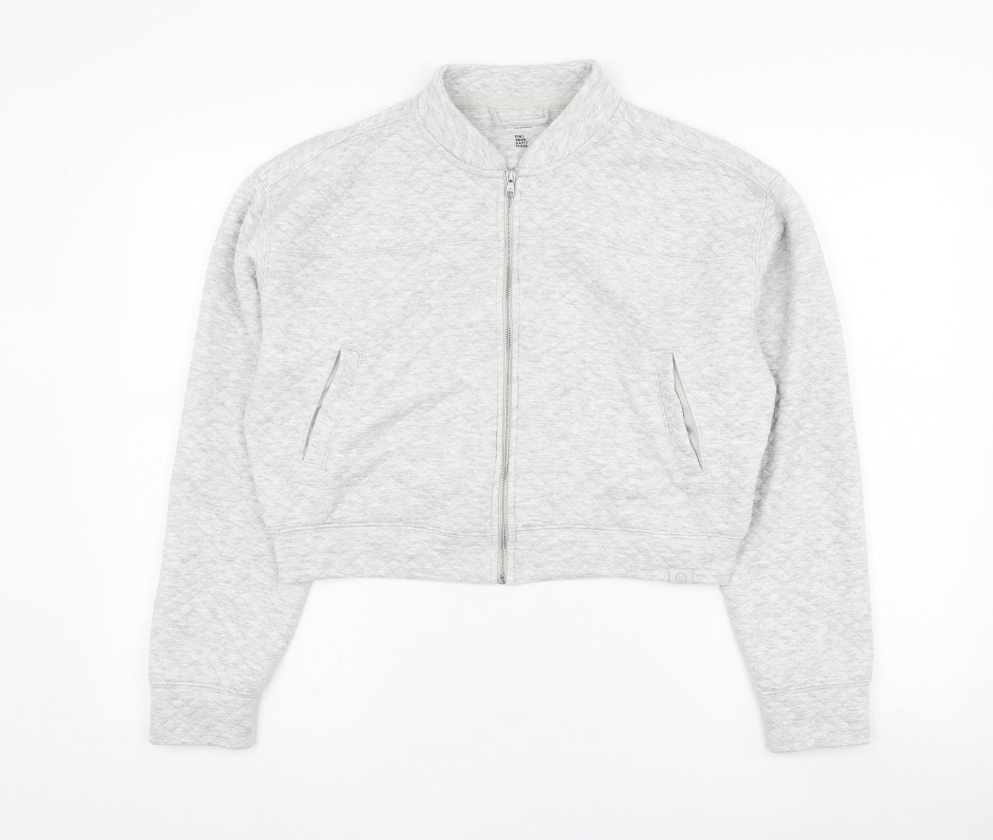 Womens UK Size S Gilly Hicks Grey Full Zip Sweatshirt