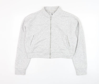 Womens UK Size S Gilly Hicks Grey Full Zip Sweatshirt