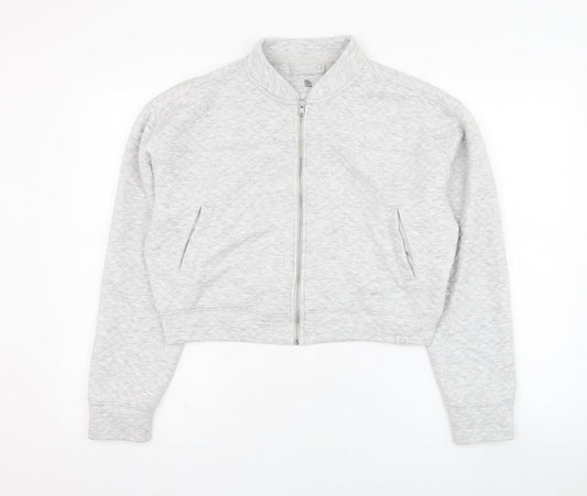 Womens UK Size S Gilly Hicks Grey Full Zip Sweatshirt